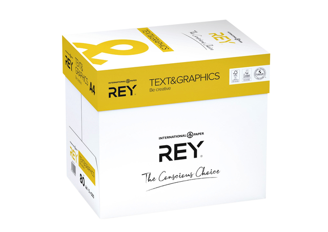 KOPIEERPAPIER REY TEXT GRAPHICS A4 80GR