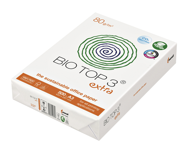 KOPIEERPAPIER BIOTOP 3 A3 80GR NATUREL