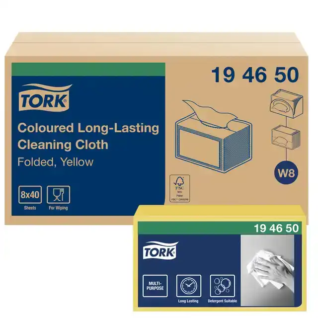 REINIGINGSDOEK TORK W8 PREMIUM 1LAAGS