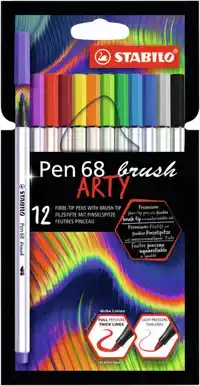 BRUSHSTIFT STABILO PEN 68/12 ARTY 12ST