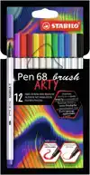 BRUSHSTIFT STABILO PEN 68/12 ARTY 12ST