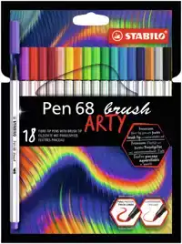 BRUSHSTIFT STABILO PEN 68/18 ARTY 18ST