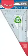 TEKENDRIEHOEK MAPED 21CM 60 GRADEN