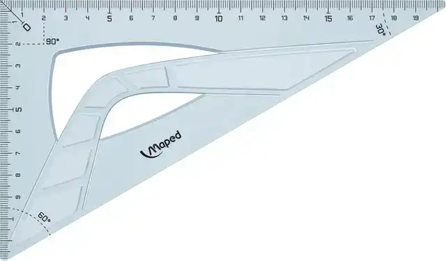 TEKENDRIEHOEK MAPED 21CM 60 GRADEN