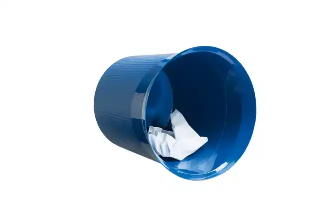 PAPIERBAK HAN RE-LOOP 13L ROND BLAUW