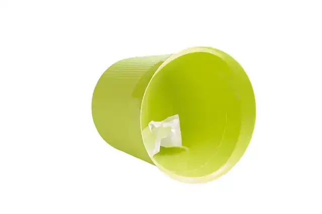 PAPIERBAK HAN RE-LOOP 13L ROND LIMOEN