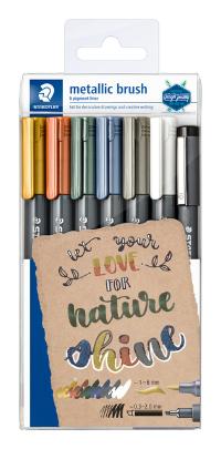 BRUSHPEN STAEDTLER METALLIC ETUI Ã  7