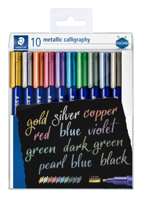 KALLIGRAFIEPEN STAEDTLER METALLIC ASS
