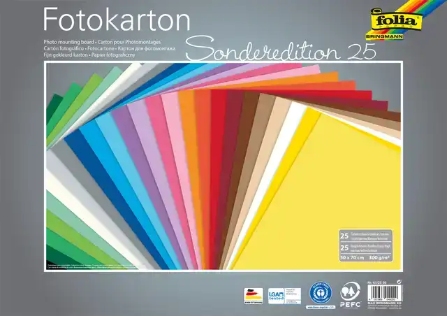 FOTOKARTON FOLIA 2Z 50X70CM 300GR 25VEL