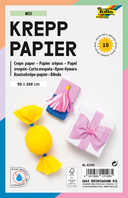 CRÃªPEPAPIER FOLIA 50X200CM MIX 10