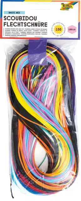 SCOUBIDOO TOUWTJES FOLIA 100CM 100ST