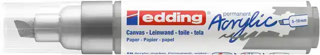ACRYLMARKER EDDING E-5000 BREED ZILVER