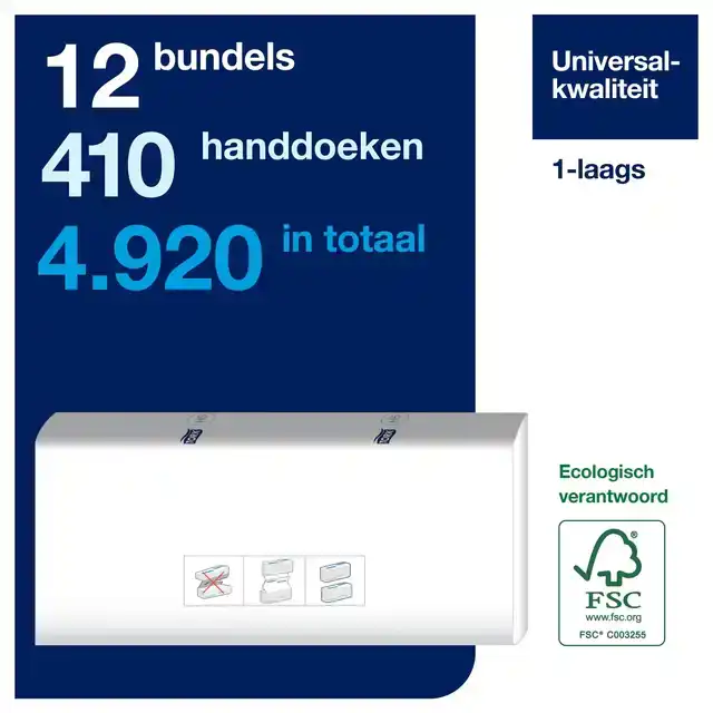 HANDDOEK TORK H5 UNIVERSAL 1LAAGS