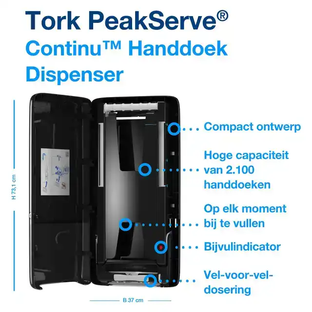 HANDDOEKDISPENSER TORK H5 ELEVATION