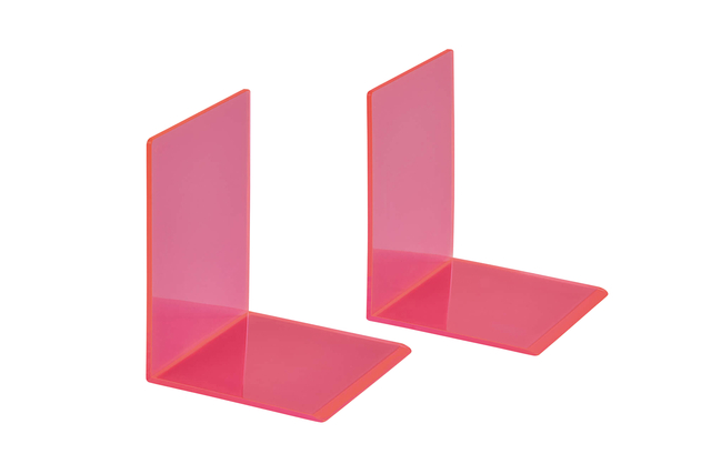 BOEKENSTEUN MAUL 10X10X13CM ACRYL NEON