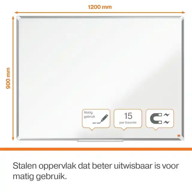 WHITEBOARD NOBO PREMIUM PLUS 90X120CM
