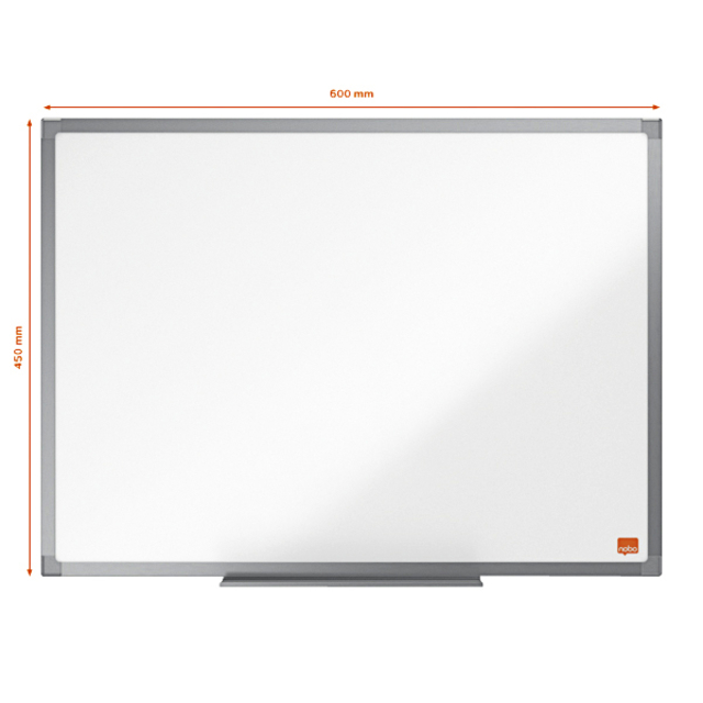 WHITEBOARD NOBO ESSENCE 45X60CM STAAL