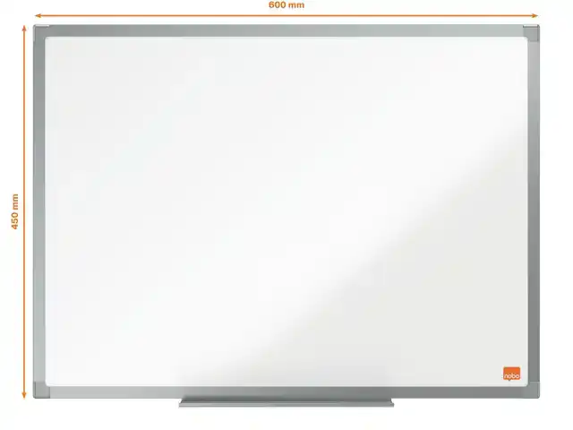 WHITEBOARD NOBO ESSENCE 45X60CM STAAL