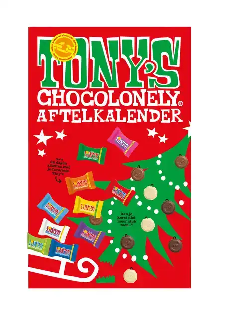 CHOCOLADE TONY'S CHOCOLONELY KERST TINY