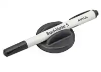 WHITEBOARDWISSER MAUL MET STIFT ZWART