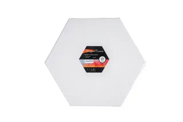 CANVAS CONDA HEXAGON 30 CM GEBLEEKT