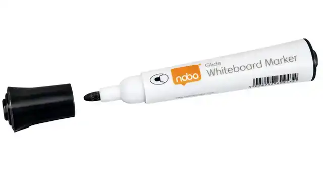WHITEBOARDMARKER NOBO GLIDE ROND ZWART