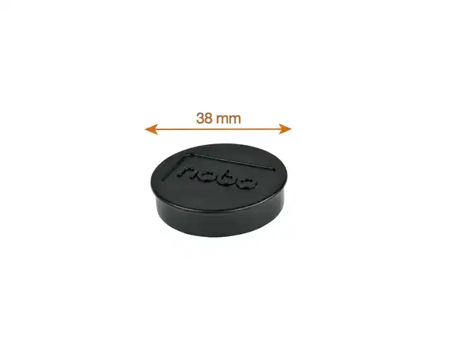 MAGNEET NOBO 38MM ZWART 10 STUKS