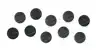 MAGNEET NOBO 32MM ZWART 10 STUKS