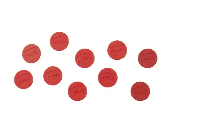 MAGNEET NOBO 24MM ROOD 10 STUKS