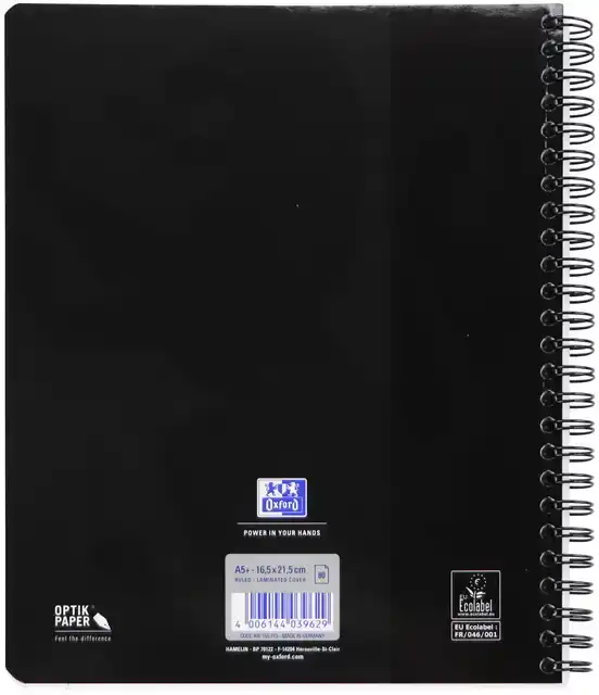 COLLEGEBLK OXF SCHOOL A5+ LN 17GAATS