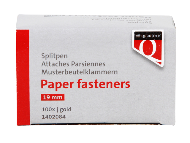 SPLITPEN QUANTORE 19MM GOUD 100 STUKS
