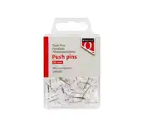 PUSH PINS QUANTORE TRANSPARANT 40 STUKS