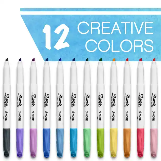MARKEERSTIFT SHARPIE S-NOTE 12ST