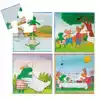 DE WERELD VAN KIKKER 4 IN 1 PUZZEL (GROEN) (4+6+9+16) BAMBOLINO TOYS