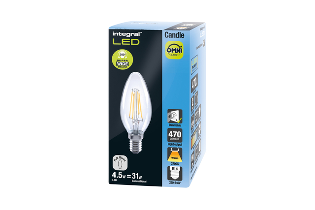 LEDLAMP INTEGRAL E14 2700K WARM WIT