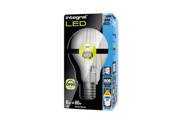 LEDLAMP INTEGRAL E27 2700K WARM WIT
