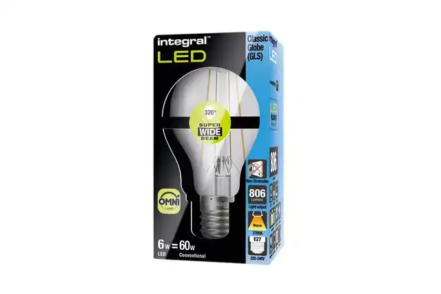 LEDLAMP INTEGRAL E27 2700K WARM WIT