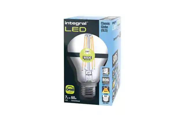 LEDLAMP INTEGRAL E27 2700K WARM WIT 7W
