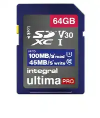 GEHEUGENKAART INTEGRAL SDHC-XC 64GB