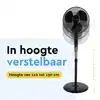 STATIEFVENTILATOR BRASQ MET REMOTE 40CM