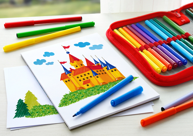 VILTSTIFT FABER-CASTELL 12 STUKS KARTON ETUI ASSORTI