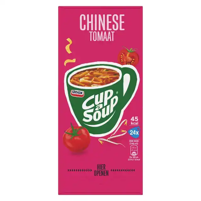 CUP-A-SOUP UNOX CHINESE TOMAAT 140ML