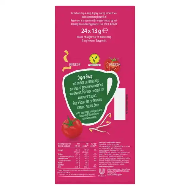CUP-A-SOUP UNOX CHINESE TOMAAT 140ML