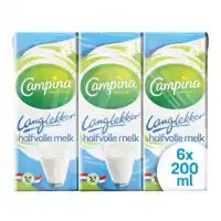 MELK CAMPINA LANGLEKKER HALFVOL 20CL