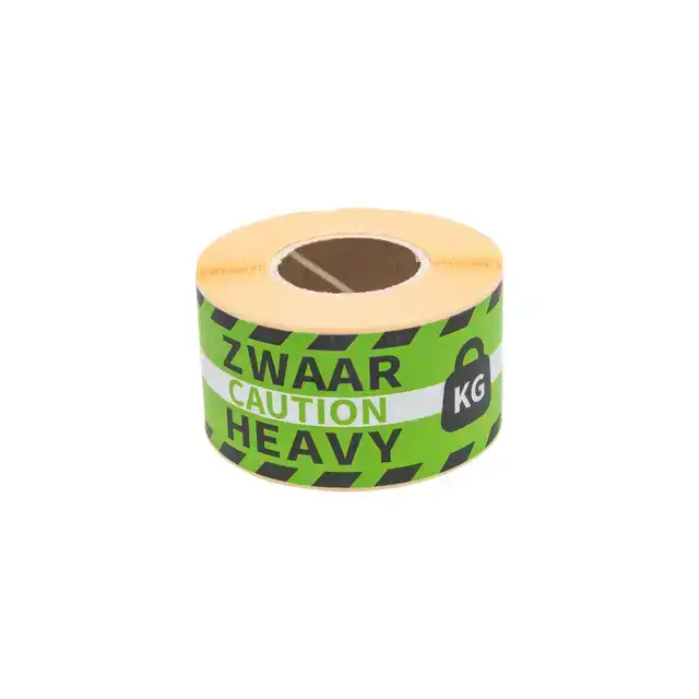ETIKET RILLPRINT HEAVY GROEN