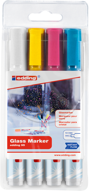 VILTSTIFT EDDING 95 GLASBORD INCL WIT