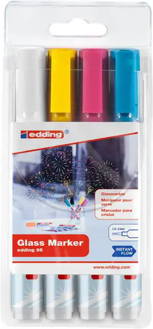 VILTSTIFT EDDING 95 GLASBORD INCL WIT
