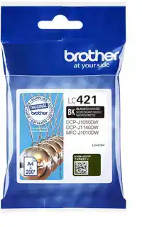 INKTCARTRIDGE BROTHER LC-421BK ZWART