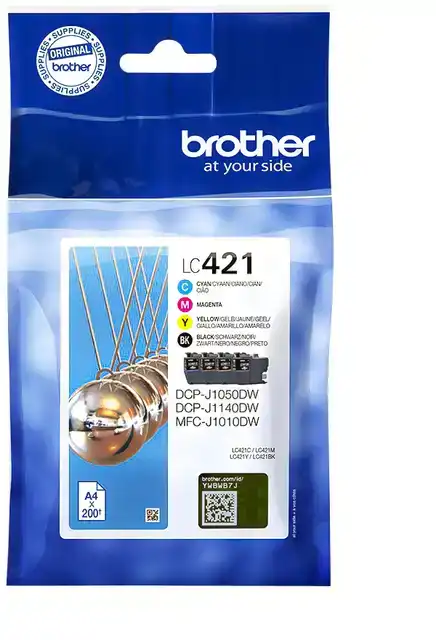 INKTCARTRIDGE BROTHER LC-421 ZWART + 3