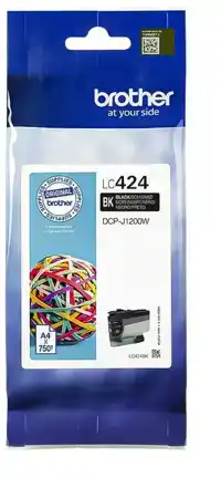 INKTCARTRIDGE BROTHER LC-424BK ZWART